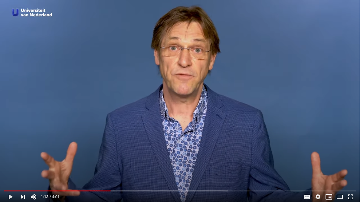Screenshot video Paul van Lange over wat de coronacrisis doet met onze psyche - LVSC